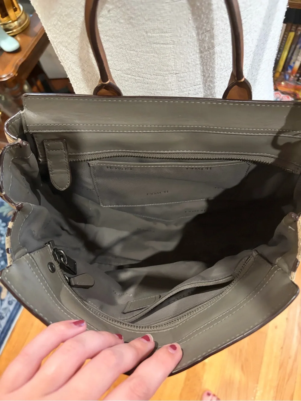 Tan Coach Swagger 27 - 34417